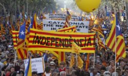 people-take-streets-banner-reading-independence-during-protest-greater-autonomy-catalonia