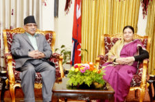 Prime Minister Pushpa Kamal Dahal meets President Bidya Devi Bhandari at the President's Office, Sheetal Niwas in Kathmandu, on Thursday, September 01, 2016. Photo: PM's Secretariat
